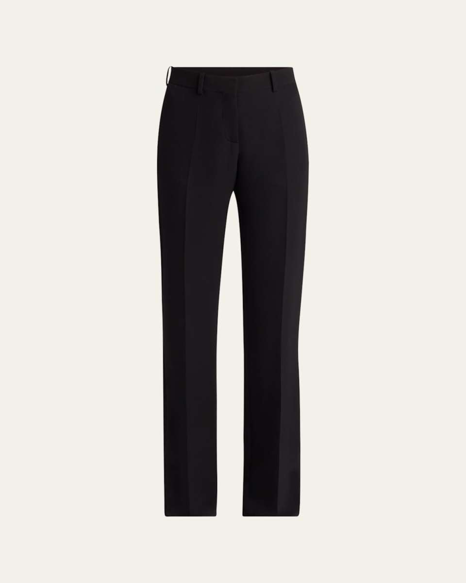 Selvie Wide-Leg Silk Pants